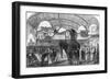 Model of an Elephant in the Siamese Section of the Machine Gallery, 1867-null-Framed Giclee Print