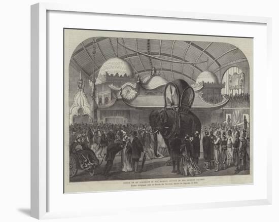 Model of an Elephant in the Siamese Section of the Machine Gallery-null-Framed Giclee Print