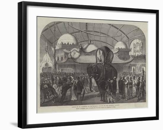 Model of an Elephant in the Siamese Section of the Machine Gallery-null-Framed Giclee Print