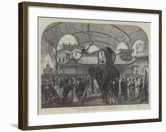 Model of an Elephant in the Siamese Section of the Machine Gallery-null-Framed Giclee Print