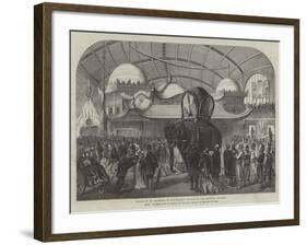 Model of an Elephant in the Siamese Section of the Machine Gallery-null-Framed Giclee Print