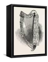 Model of Bryan Boroimbe's Harp, Ball, Dublin, Ireland-null-Framed Stretched Canvas