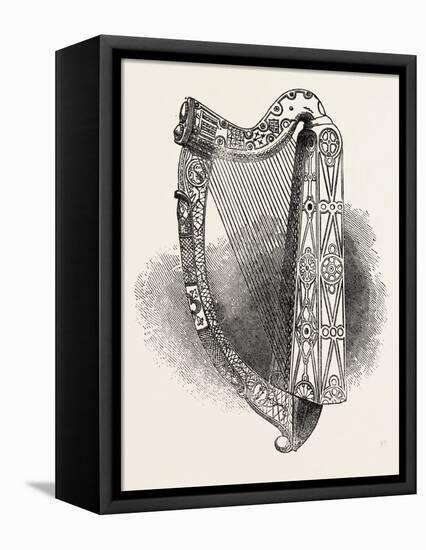 Model of Bryan Boroimbe's Harp, Ball, Dublin, Ireland-null-Framed Stretched Canvas