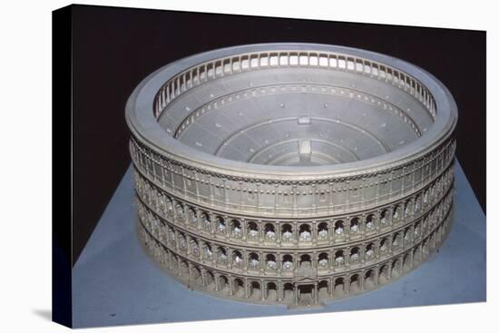 Model of Colosseum at Rome (Museo di Civilta Roma), c20th century-CM Dixon-Stretched Canvas