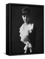 Model of Dior in Paris Fashion Show-Paul Schutzer-Framed Stretched Canvas