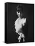 Model of Dior in Paris Fashion Show-Paul Schutzer-Framed Stretched Canvas