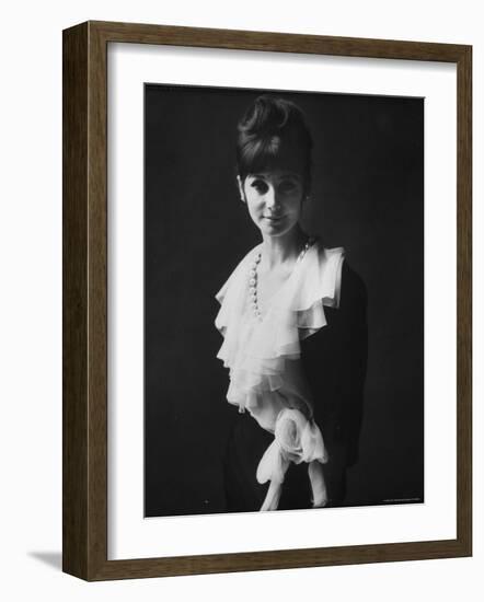 Model of Dior in Paris Fashion Show-Paul Schutzer-Framed Photographic Print