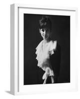 Model of Dior in Paris Fashion Show-Paul Schutzer-Framed Photographic Print