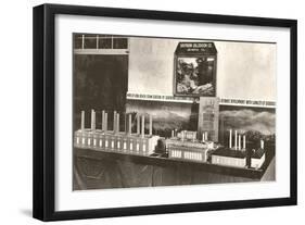 Model of Electric Power Plant-null-Framed Art Print