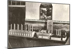 Model of Electric Power Plant-null-Mounted Art Print