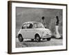 Model of Fiat 500 R-null-Framed Photographic Print