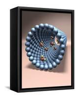 Model of Nanotube-null-Framed Stretched Canvas