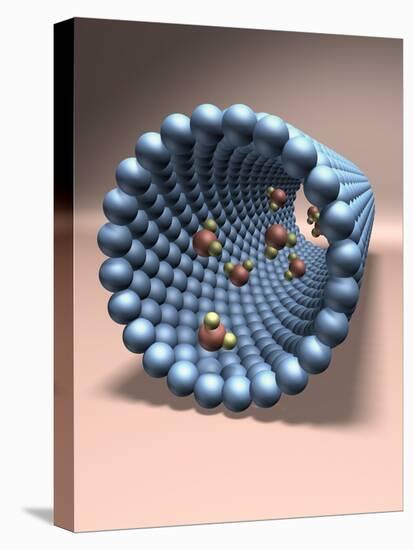 Model of Nanotube-null-Stretched Canvas