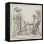 Model of Part of a Monument to the Memory of the Honourable James Stuart, by J H Foley, Ara-null-Framed Stretched Canvas