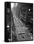 Model of Plane on Float in "New York at War" Independence Day Parade Up Fifth Avenue-Andreas Feininger-Framed Stretched Canvas