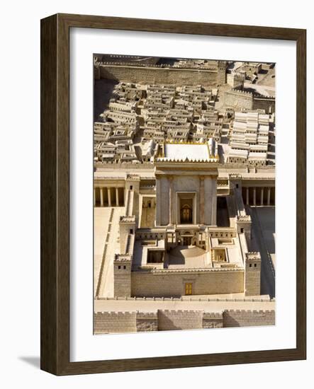 Model of Second Temple at Israel Museum, Jerusalem, Israel-null-Framed Photographic Print