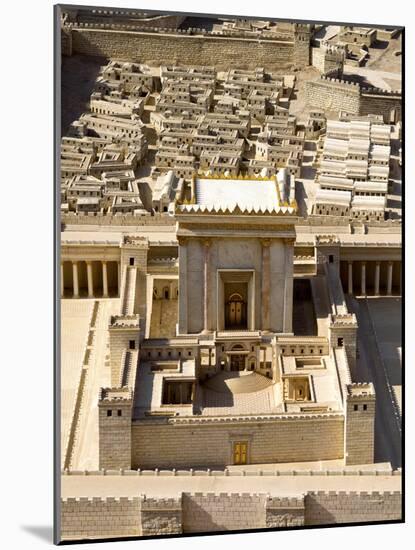 Model of Second Temple at Israel Museum, Jerusalem, Israel-null-Mounted Photographic Print