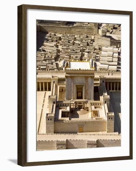 Model of Second Temple at Israel Museum, Jerusalem, Israel-null-Framed Photographic Print
