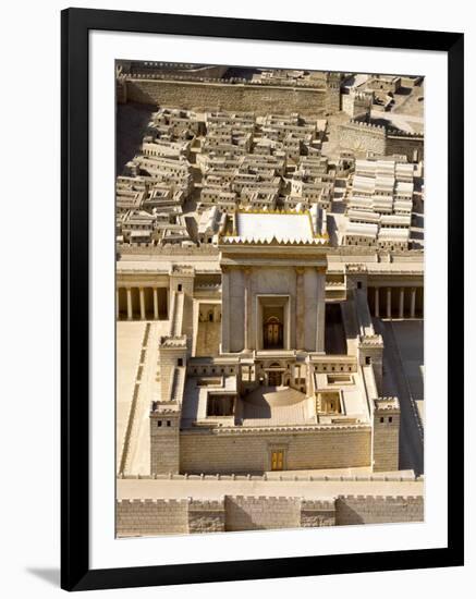 Model of Second Temple at Israel Museum, Jerusalem, Israel-null-Framed Photographic Print