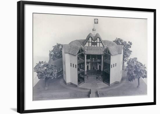Model of the Globe Theatre, C1950-null-Framed Photographic Print