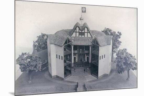 Model of the Globe Theatre, C1950-null-Mounted Premium Photographic Print