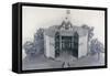 Model of the Globe Theatre, C1950-null-Framed Stretched Canvas