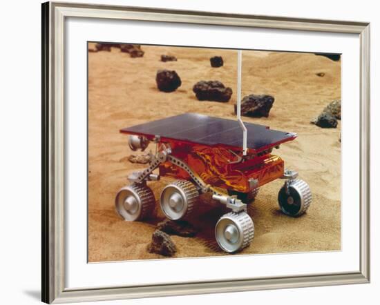 Model of the Mars Pathfinder Rover Sojourner-null-Framed Photographic Print