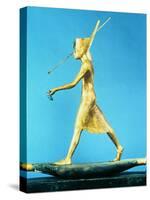 Model of the Pharaoh Tutankhamun on a Reed Boat Spearing Fish, Ancient Egyptian, C1325 Bc-null-Stretched Canvas