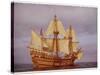 Model of the Ship Which Carried the "Pilgrim Fathers" from Europe to the New World-null-Stretched Canvas