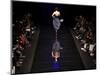 Model on the Catwalk, Displaying a Creation by Fashion Designer Lea Seong During China Fashion Week-null-Mounted Photographic Print