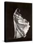 Model Posing in Billowing Light Colored Sheer Nightgown and Peignoir-Gjon Mili-Stretched Canvas