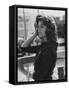 Model Posing-Allan Grant-Framed Stretched Canvas