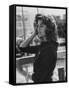 Model Posing-Allan Grant-Framed Stretched Canvas