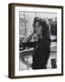 Model Posing-Allan Grant-Framed Photographic Print