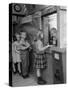 Model Post Office a Teacher Set Up in the Classroom for the Children to Learn About the Mail System-Nina Leen-Stretched Canvas