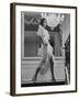 Model Prunelia Wearing a Marc Bohan Evening Dress-Bill Ray-Framed Photographic Print