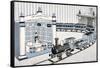 Model Railway Set-null-Framed Stretched Canvas