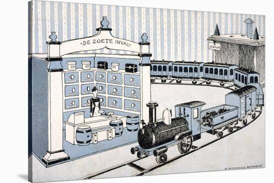 Model Railway Set-null-Stretched Canvas