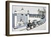 Model Railway Set-null-Framed Art Print