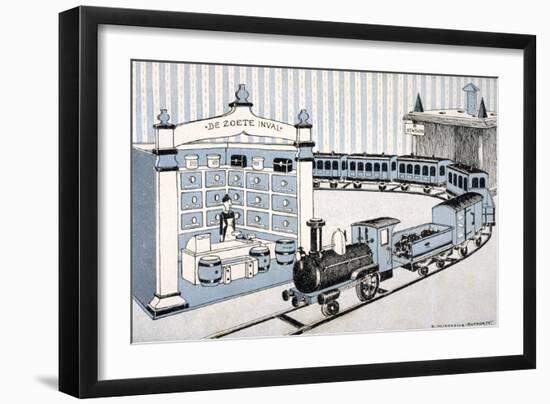 Model Railway Set-null-Framed Art Print