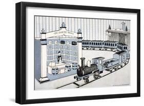 Model Railway Set-null-Framed Art Print