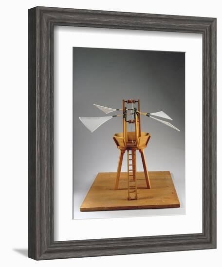 Model Reconstruction of Da Vinci's Design for a Vertical Ornithopter-Leonardo da Vinci-Framed Giclee Print