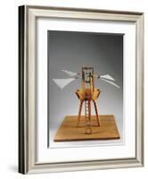 Model Reconstruction of Da Vinci's Design for a Vertical Ornithopter-Leonardo da Vinci-Framed Giclee Print