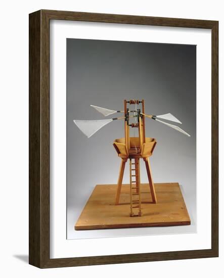 Model Reconstruction of Da Vinci's Design for a Vertical Ornithopter-Leonardo da Vinci-Framed Giclee Print