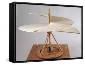 Model Reconstruction of Da Vinci's Design for an Aerial Screw-Leonardo da Vinci-Framed Stretched Canvas