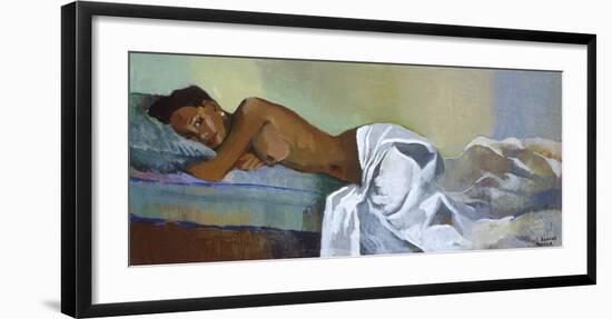 Model Relaxing-Boscoe Holder-Framed Premium Giclee Print