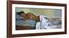 Model Relaxing-Boscoe Holder-Framed Premium Giclee Print