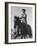 Model Riding a Horse-Allan Grant-Framed Photographic Print