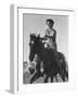 Model Riding a Horse-Allan Grant-Framed Photographic Print