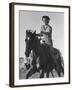 Model Riding a Horse-Allan Grant-Framed Photographic Print